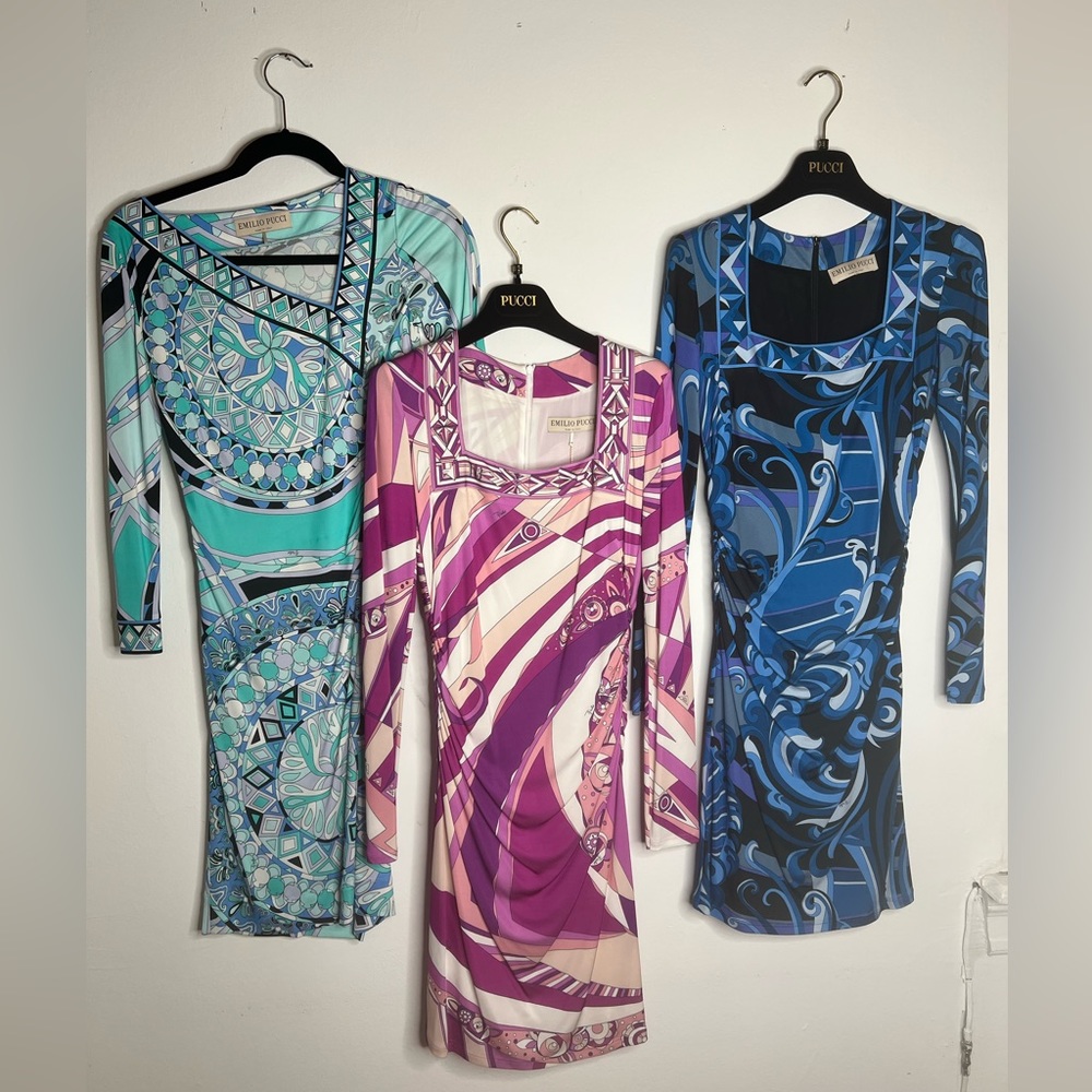LOT OF 3 EMILIO PUCCI DRESSES *ALL 3 ONE PURCHASE*